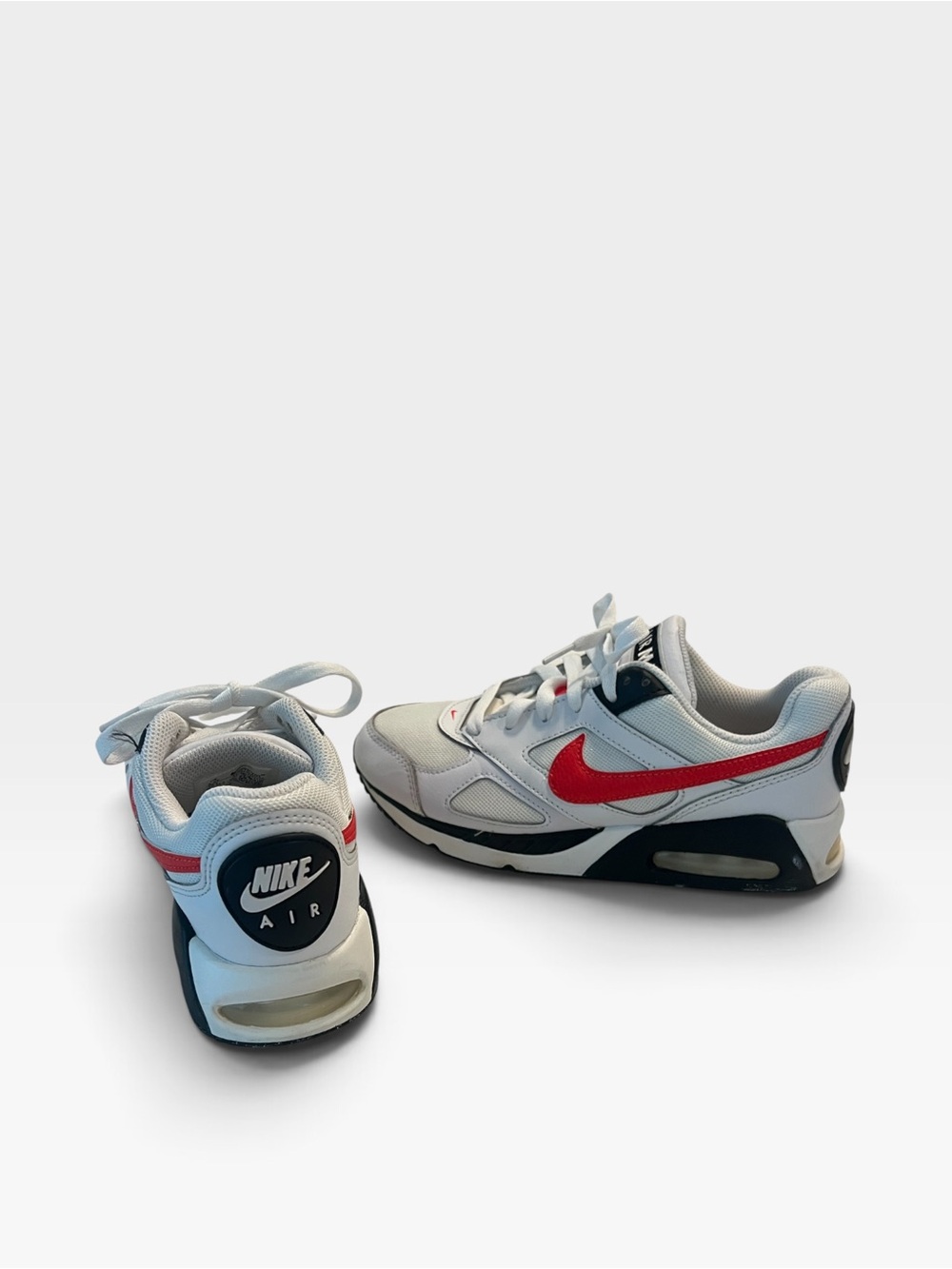 Nike Kids Air Sneakers in White, Red and Black